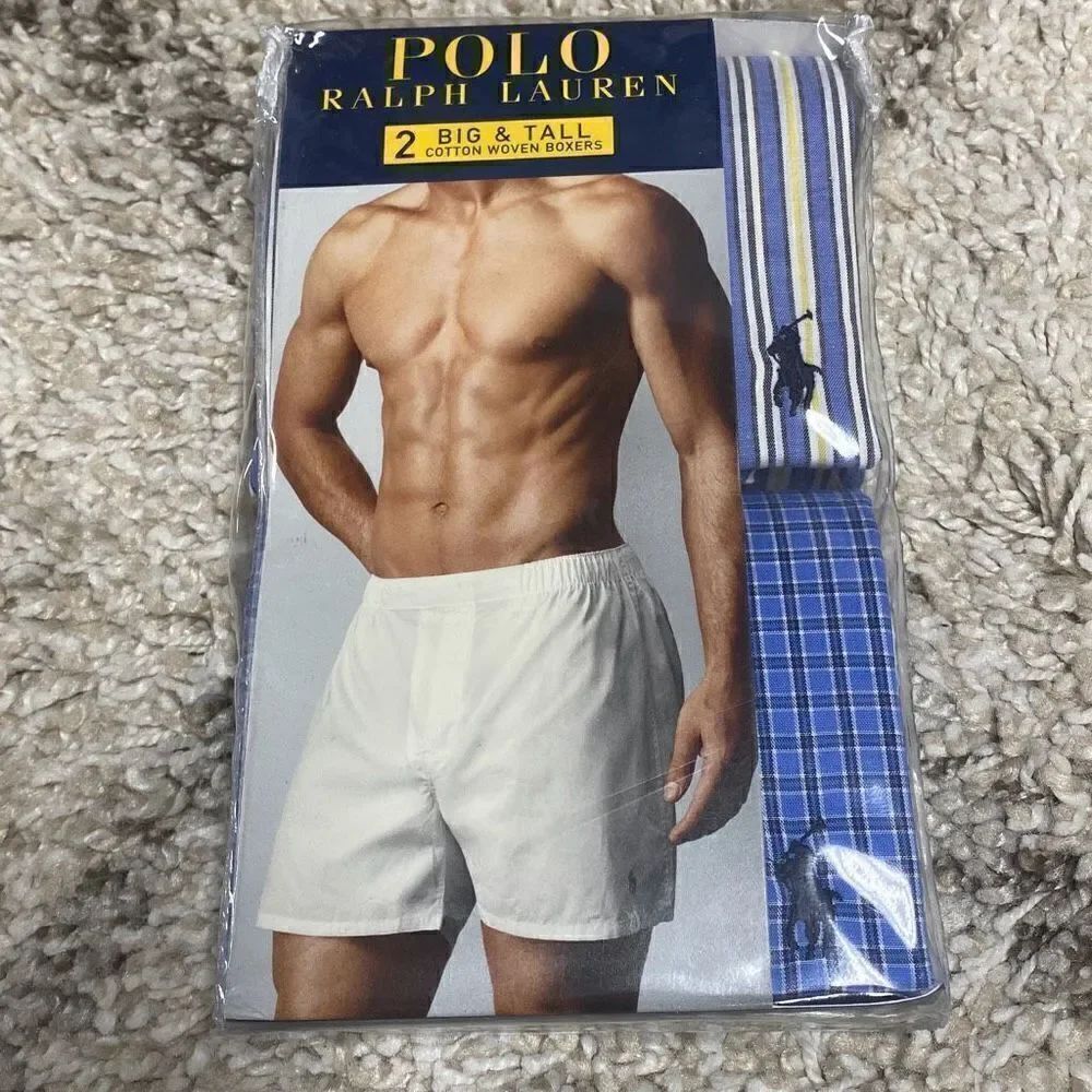 Polo Ralph Lauren Big & Tall Woven Boxers Size 50 NEW